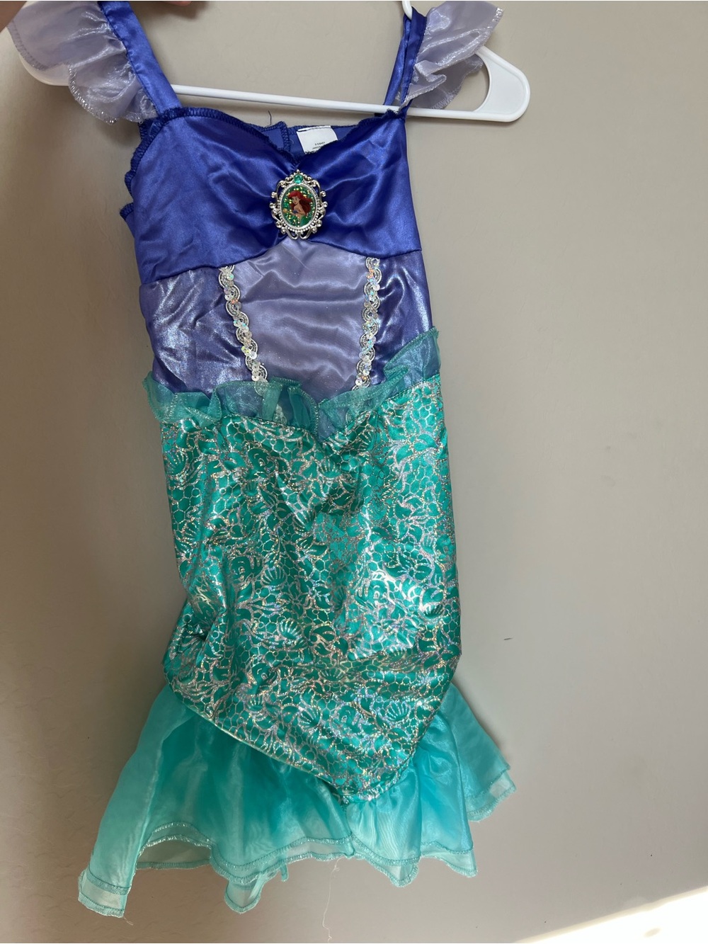 Disney Girls Mermaid Costume in Blue, Teal, and Purple